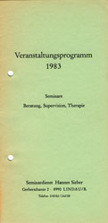 Das Seminarprogramm 1983 des Seminardienst Hannes Sieber